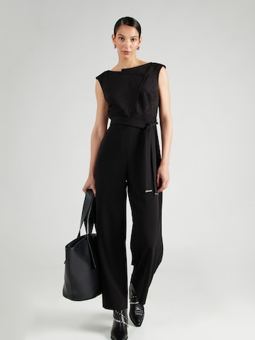 Tuta jumpsuit di DKNY in nero: frontale