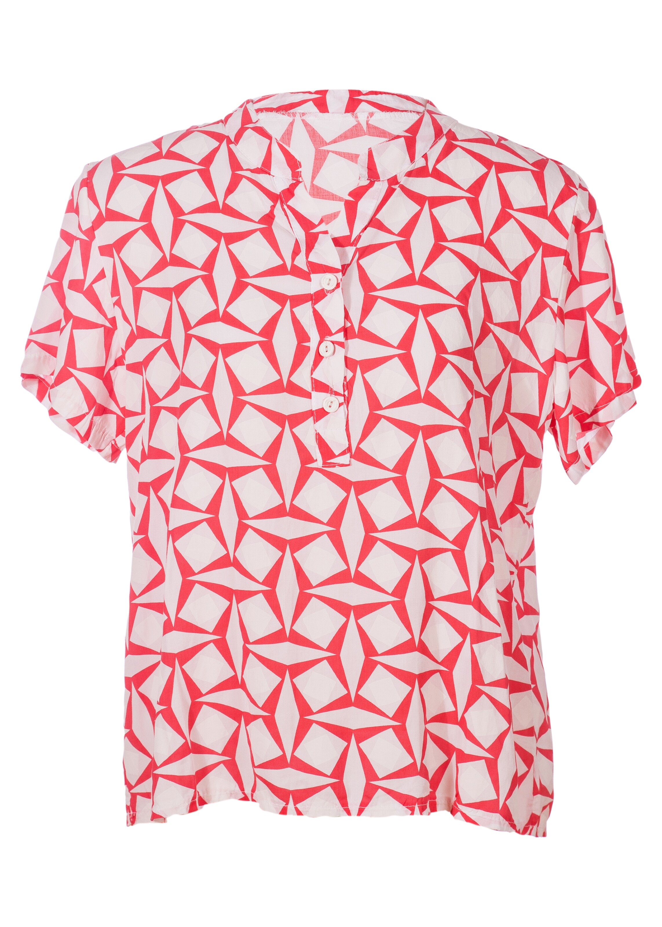 Frauen Große Größen Heimatliebe Bluse in Beige, Rot - QN99639 Frauen Große Größen Heimatliebe Bluse in Beige, Rot - QN99639