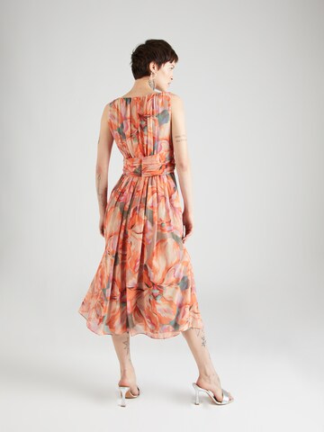 Robe de cocktail SWING en orange