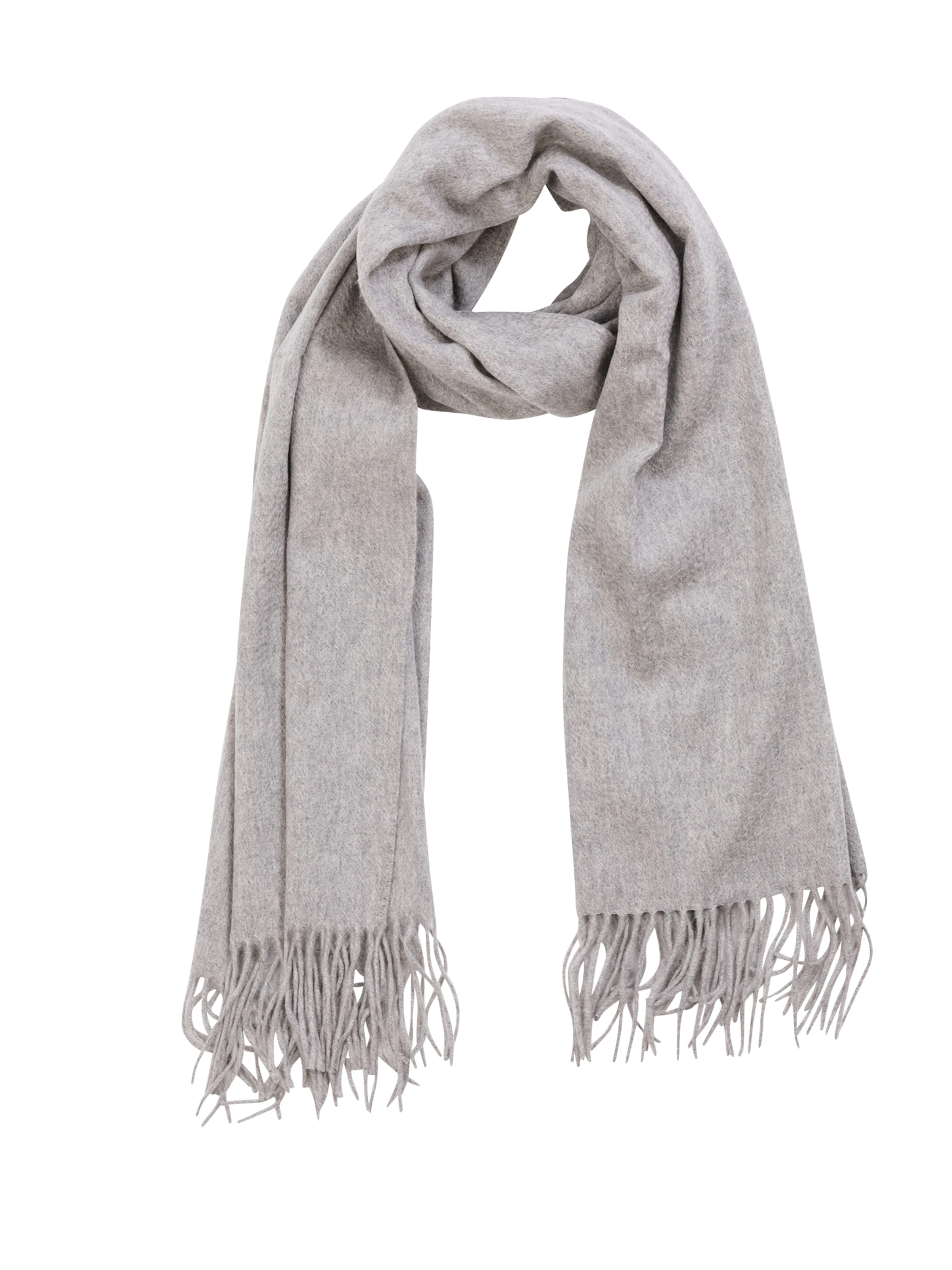 CASH-MERE.CH Scarf in Grey: front