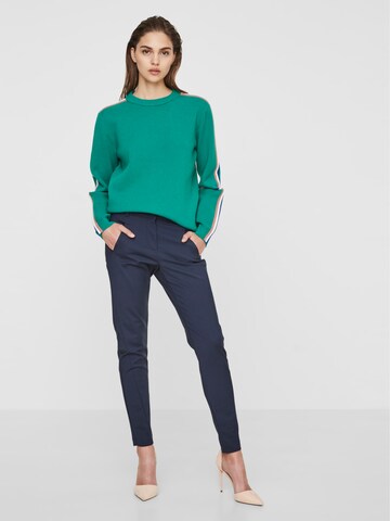 VERO MODA Tapered Trousers 'Victoria' in Blue