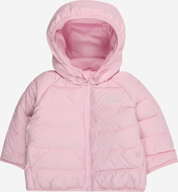 rožinė ADIDAS ORIGINALS Demisezoninė striukė: priekis