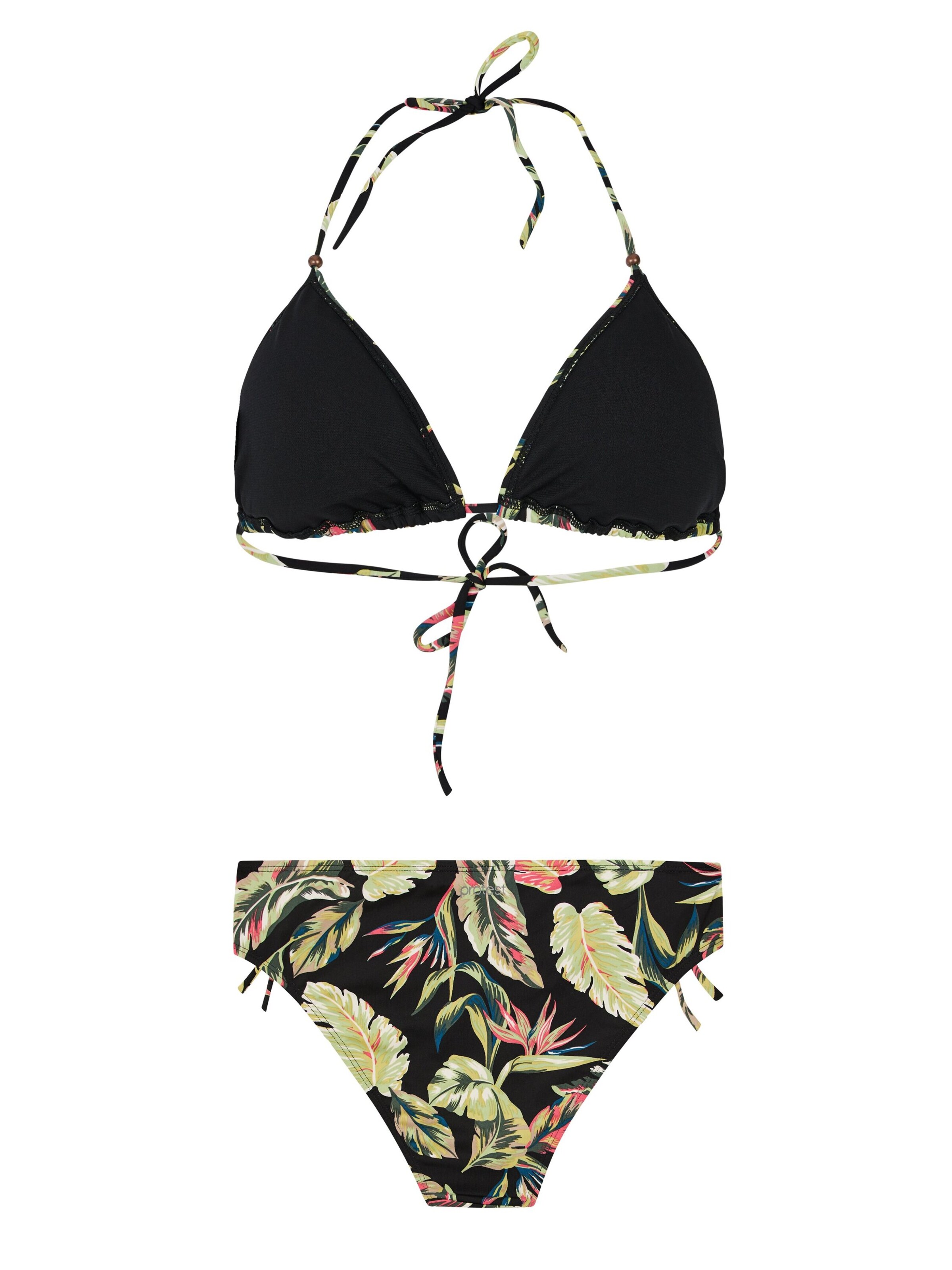 PROTEST Triangel Bikini 'PRTFluo'‌‌‌‌‌ in Schwarz