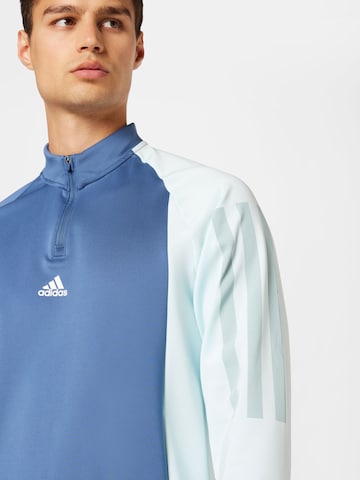 mėlyna ADIDAS SPORTSWEAR Sportiniai marškinėliai 'Colourblock'