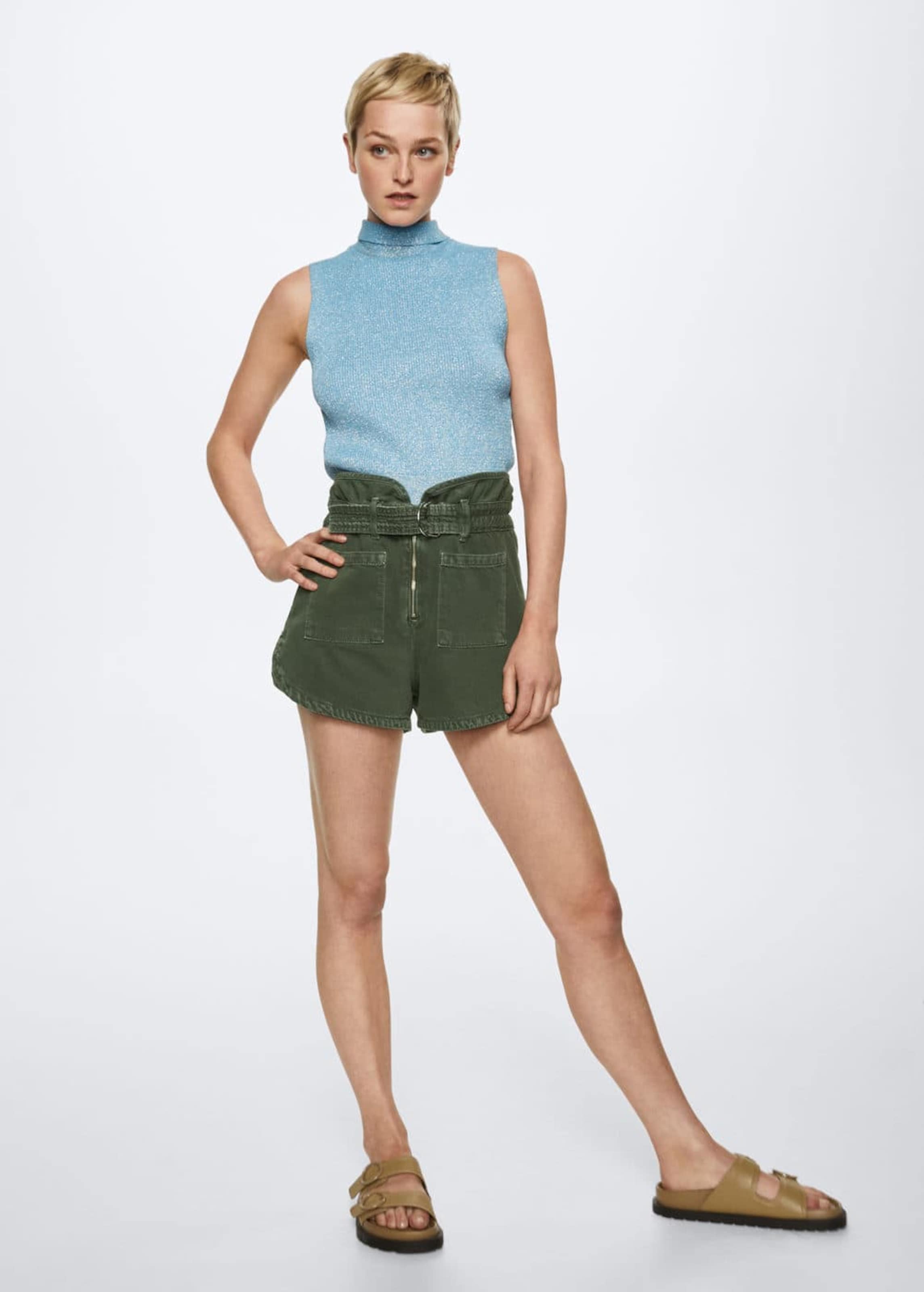 Frauen Jeans MANGO Shorts 'Emily' in Khaki - AV36911 Frauen Jeans MANGO Shorts 'Emily' in Khaki - AV36911