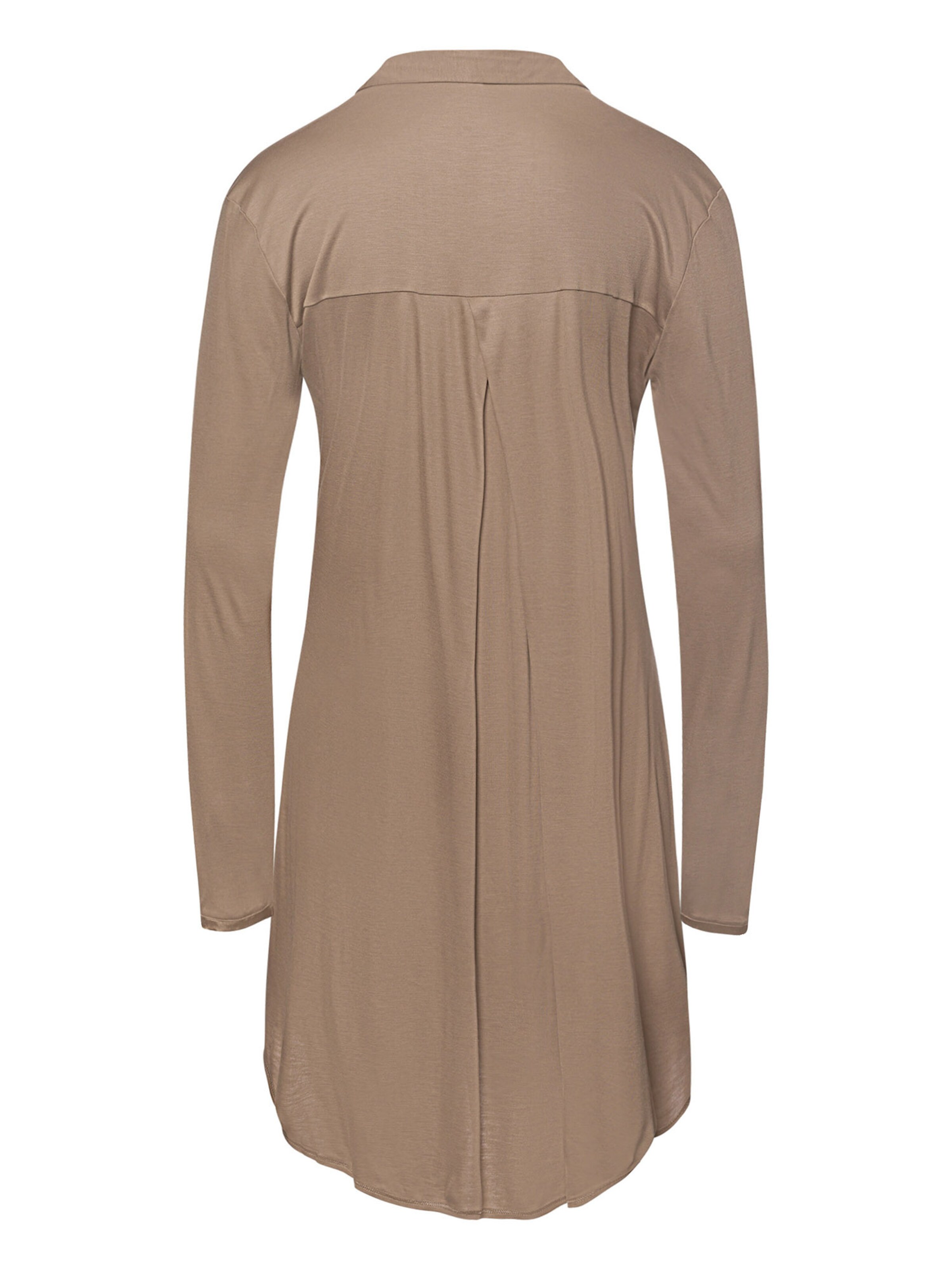 Hanro Slaapshirt ' Central ' in Bruin