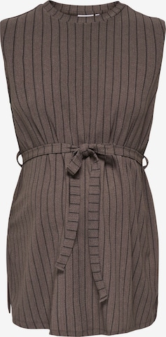 Only Maternity Bluse 'OLMPetris' i brun: forside