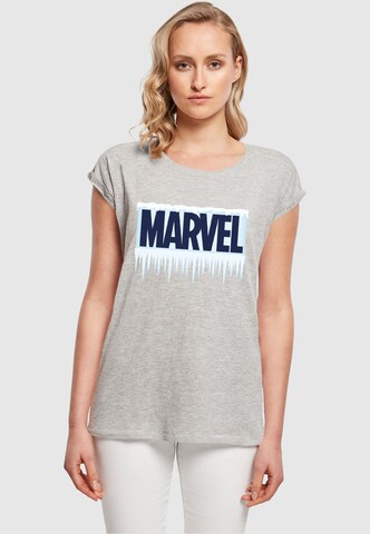 ABSOLUTE CULT Shirt 'Marvel - Icicle' in Grijs: voorkant