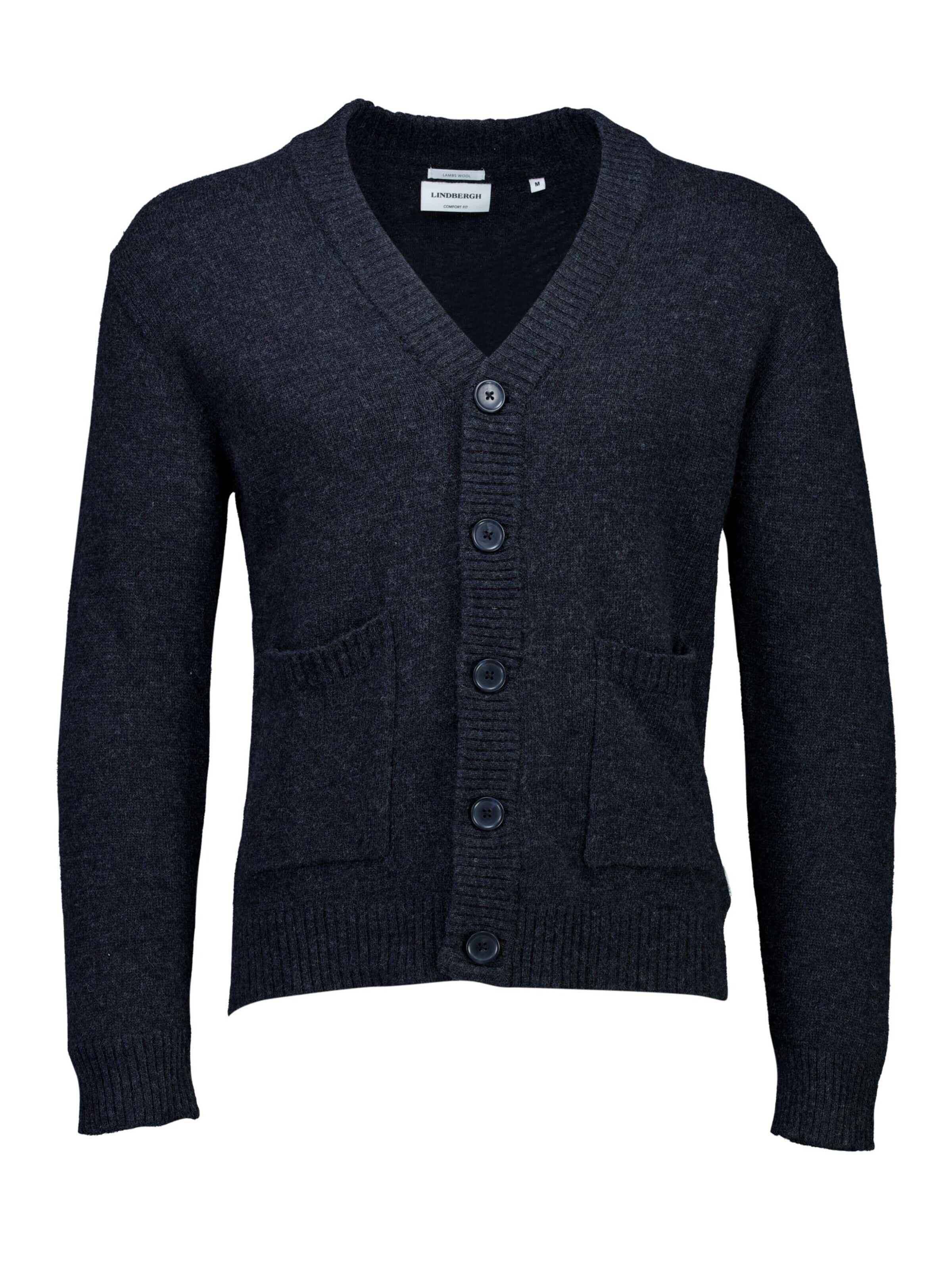 Lindbergh Gebreid vest in Grijs: voorkant