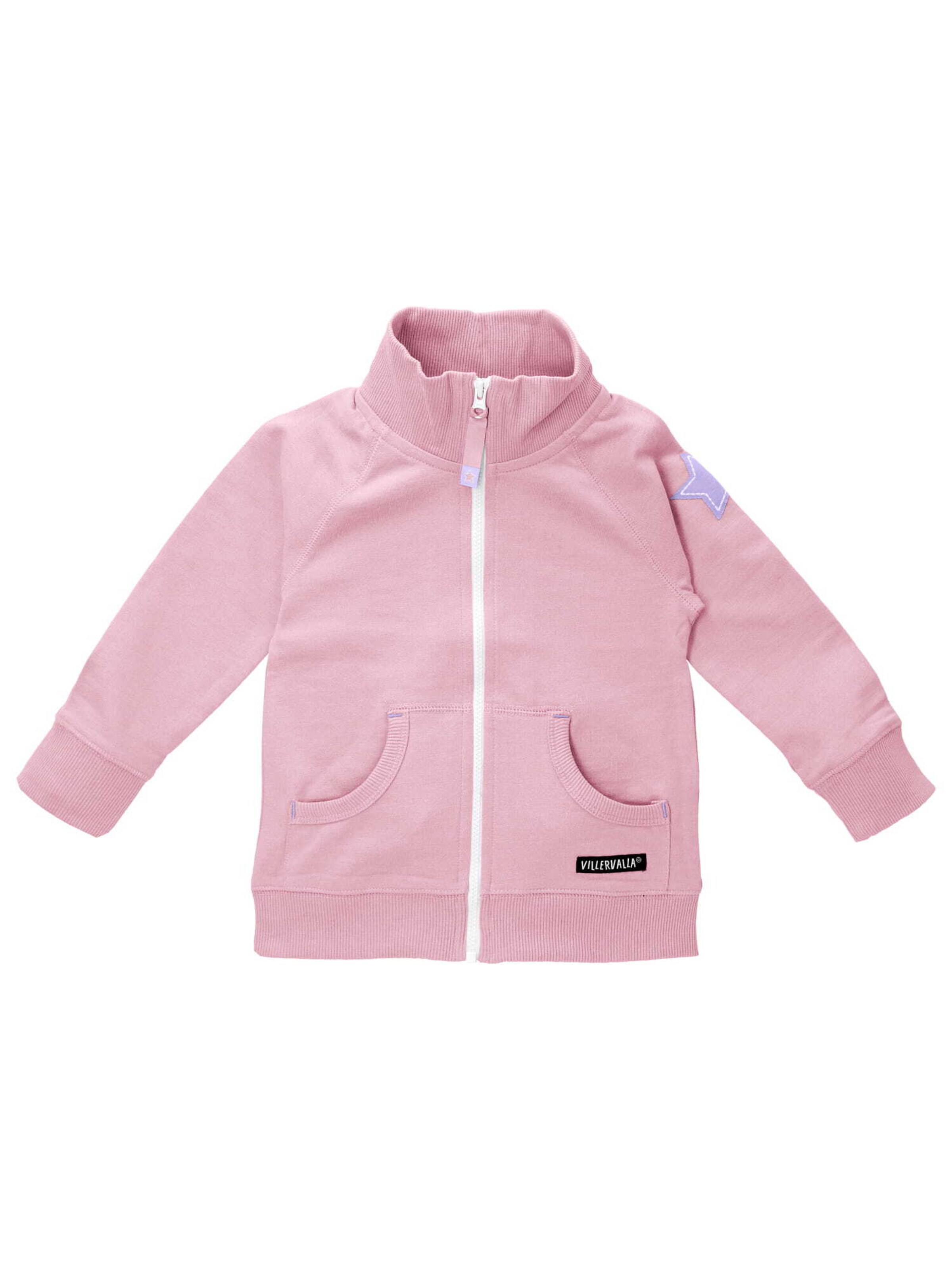 Villervalla Zip-Up Hoodie in Pink: front