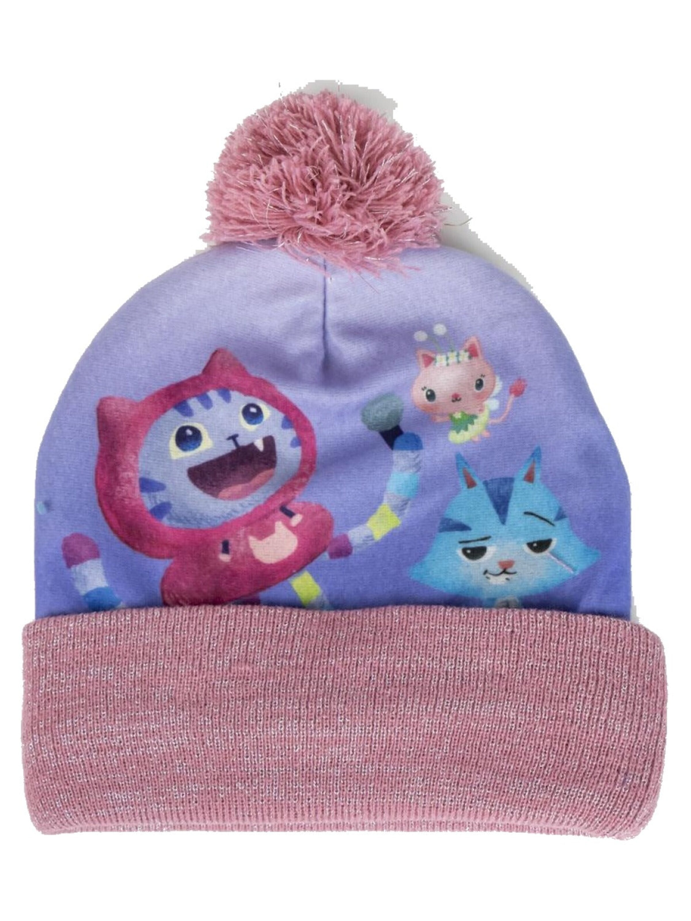 Gabby`s Dollhouse Muts 'Gabby's Poppenhuis Winterset Meisjes Muts en Handschoenen' in Grijs