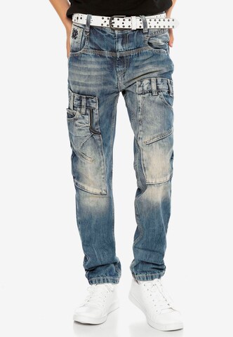 CIPO & BAXX Regular Jeans in Blauw: voorkant