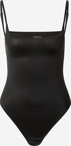 MAGIC Bodyfashion Shirt Bodysuit in Black: front