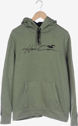 HOLLISTER Sweatshirt & Zip-Up Hoodie in XL in Green: front