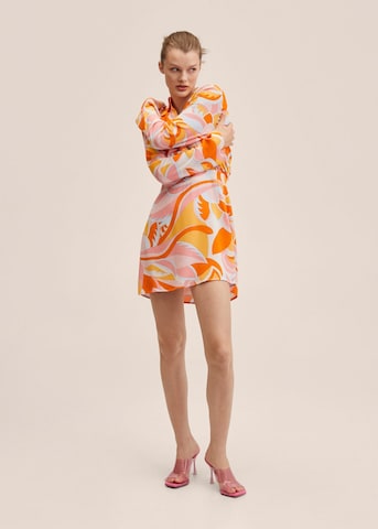 MANGO Letní šaty – oranžová