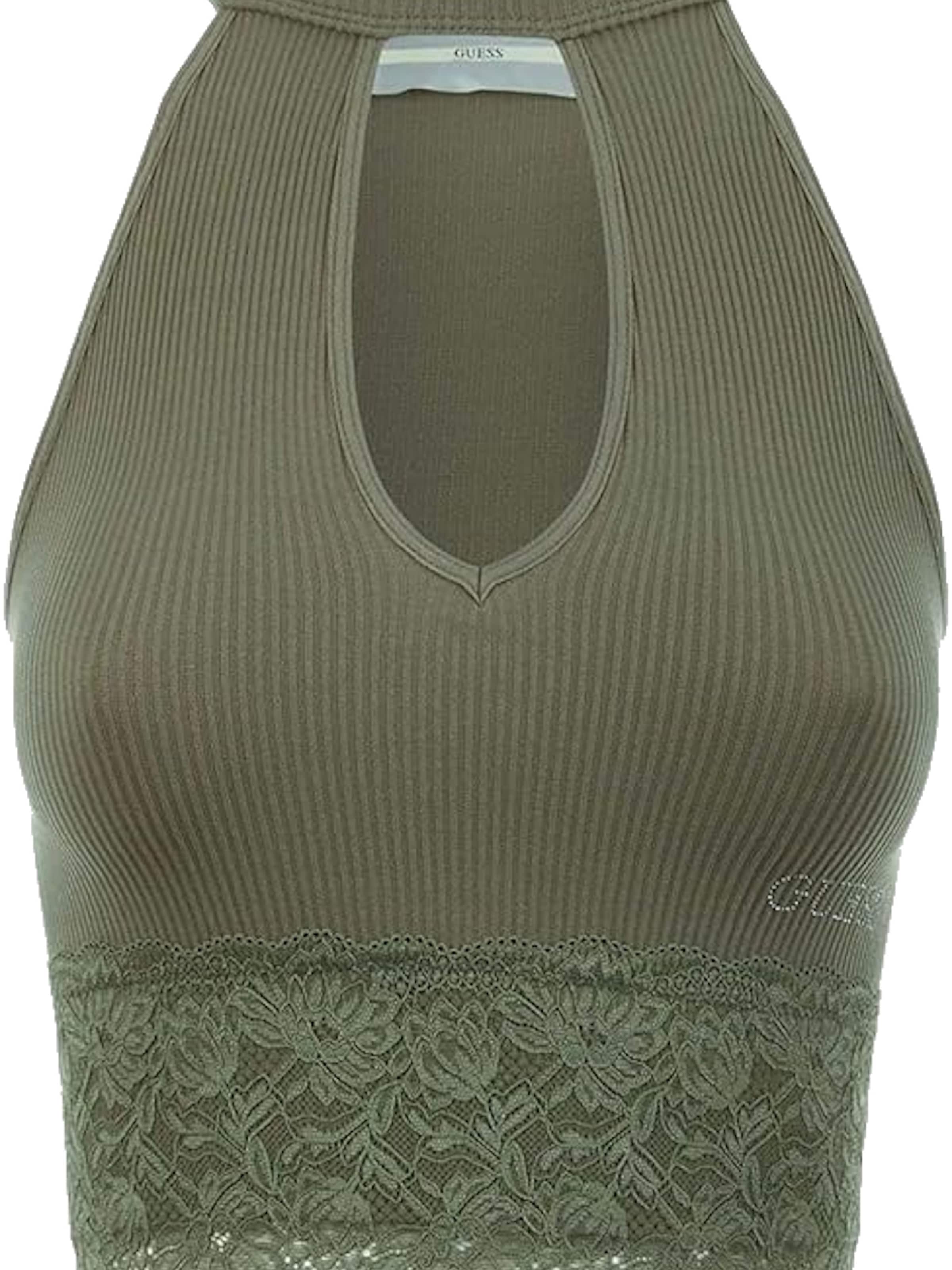 GUESS Knitted Top 'Lila Lace' in Green: front
