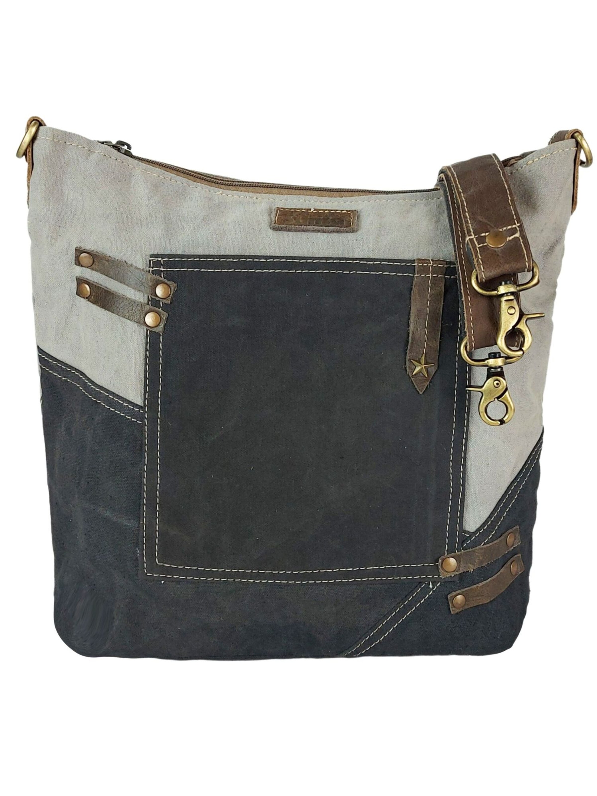 Sunsa Crossbody Bag 'Sunsa' in Black: front