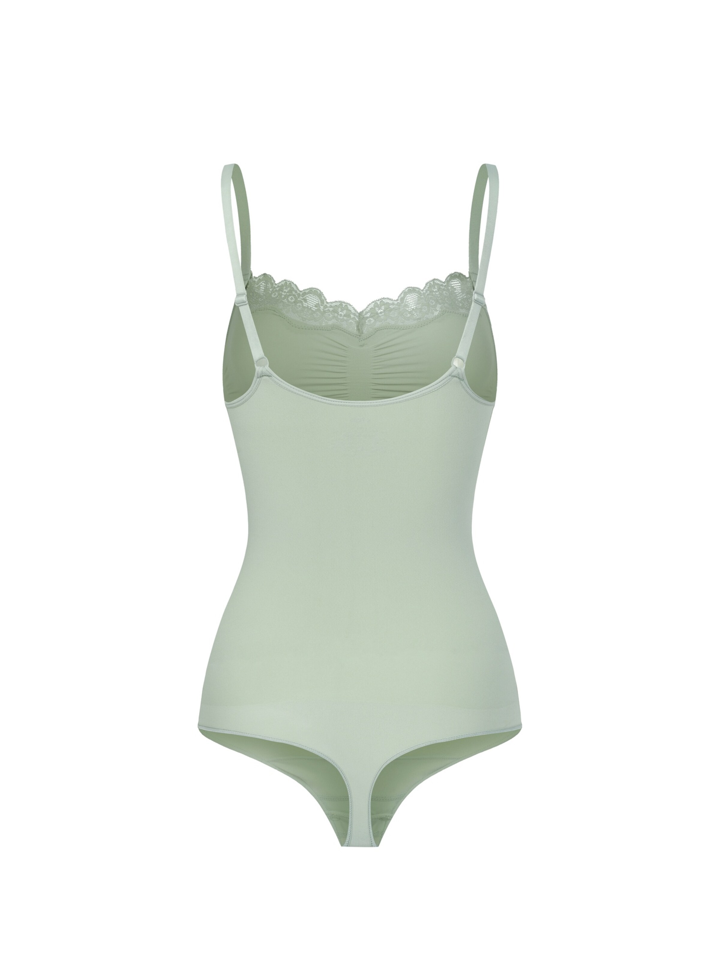 cfab (formerly creamy fabrics) Shapingbody 'Bodysuit Sculpting Shapewear mit Lace' i grön