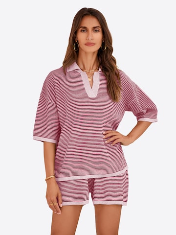 Imily Bela Hlačni kostim | roza barva: sprednja stran