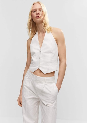 MANGO Vest in White: front