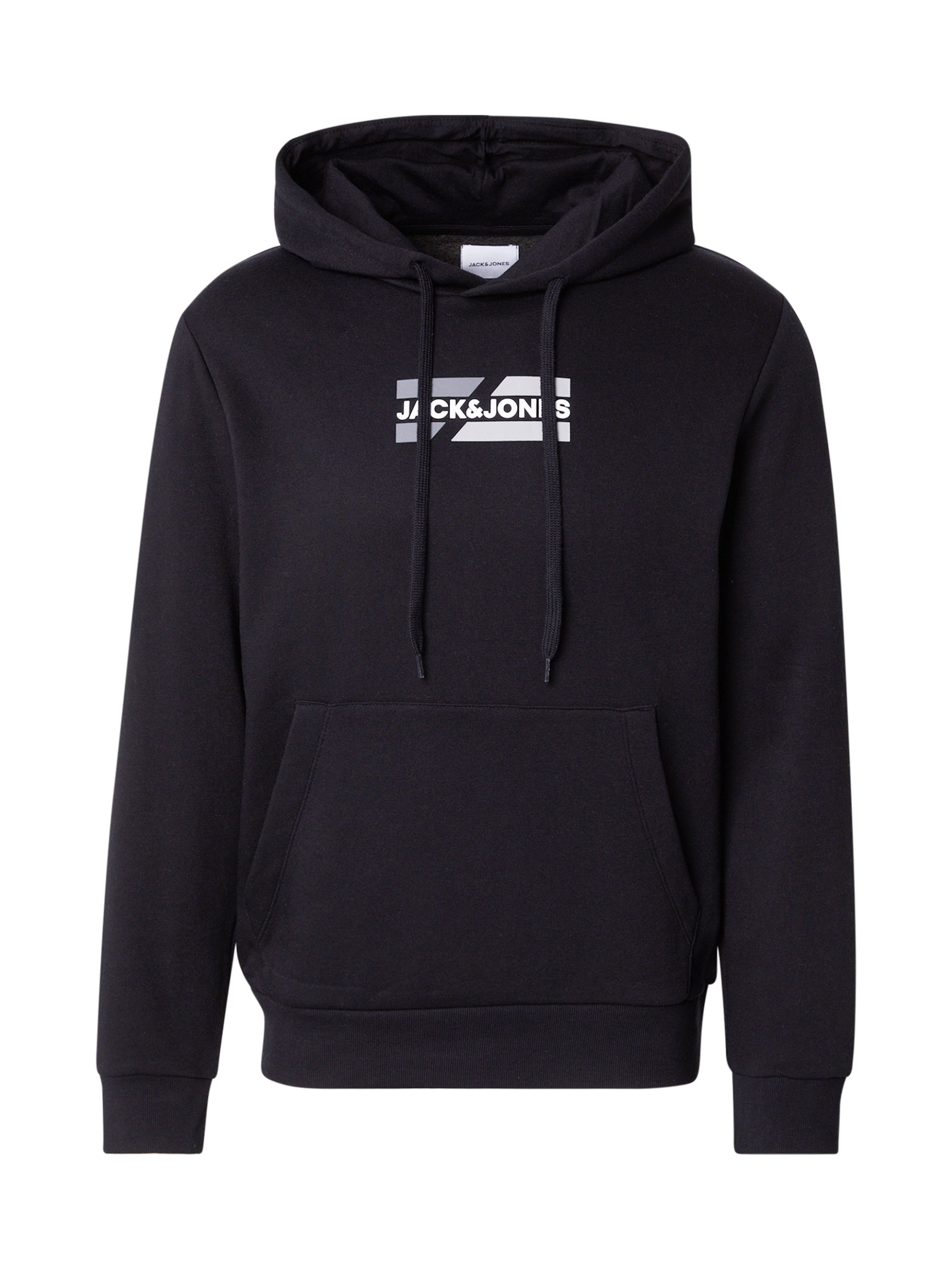 JACK & JONES Sweatshirt 'JJECorp' i sort: forside