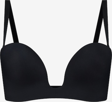Bye Bra BH 'Deep Plunge Strapless Bra' in Zwart: voorkant
