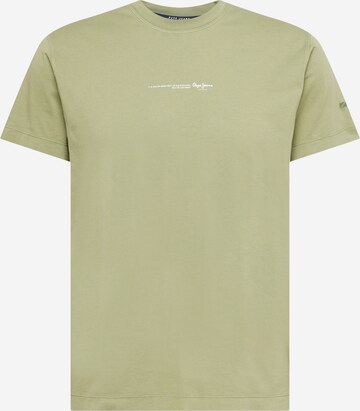 Pepe Jeans - Camiseta 'ANDREAS' en verde: frente