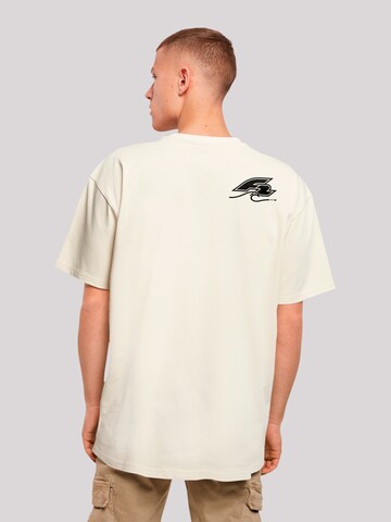 F2 Shirt 'Be Free Surfer Style Sommer' in Beige