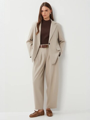 Happiness İstanbul Barrel Pleat-front trousers in Beige