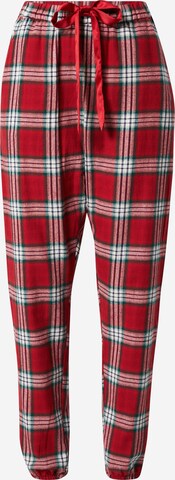 Hunkemöller Pajama Pants in Red: front