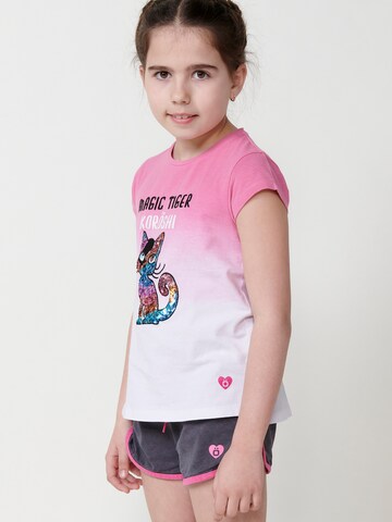 T-Shirt KOROSHI en mélange de couleurs : devant