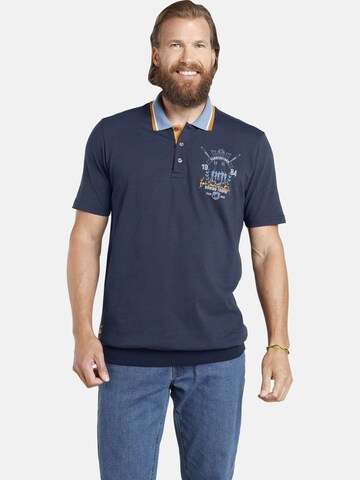 T-Shirt 'Orvar' Jan Vanderstorm en bleu : devant
