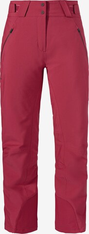 Pantalon outdoor 'Weissach' Schöffel en rouge : devant