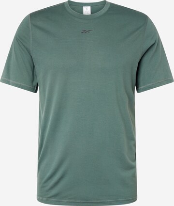 Reebok Funkční tričko – zelená: přední strana