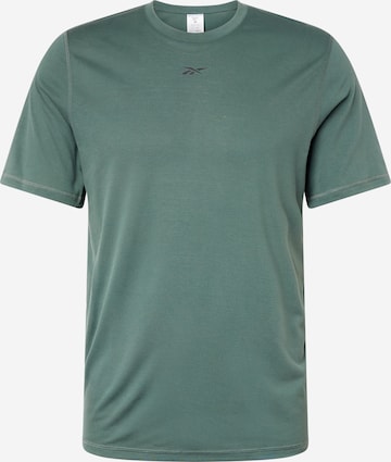 T-Shirt fonctionnel Reebok Sport en vert : devant