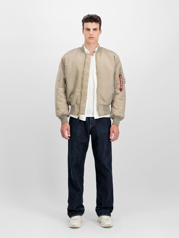 ALPHA INDUSTRIES Between-Season Jacket 'MA-1 Heritage' in Beige: front