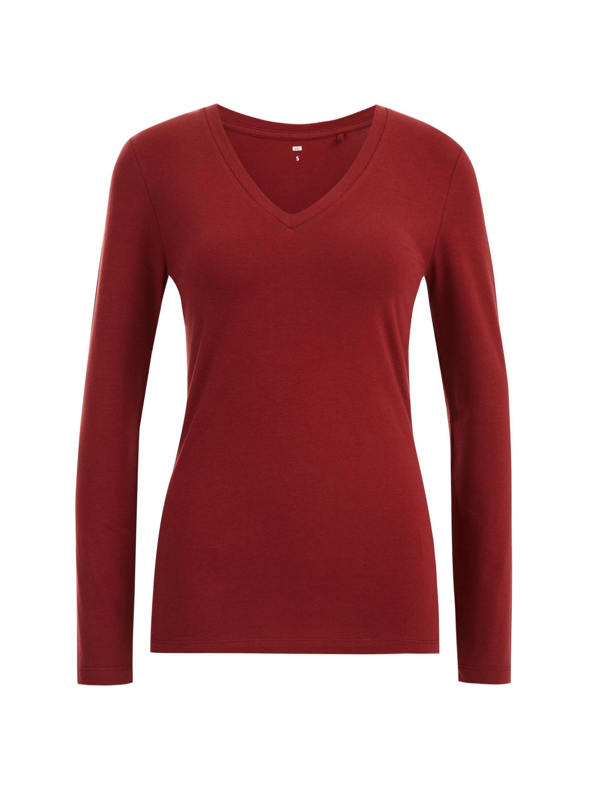 WE Fashion Shirt in Rood: voorkant
