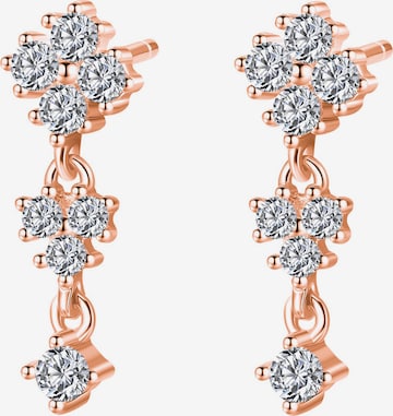 Hey Happiness - Pendientes 'Cascading Blossom' en oro: frente