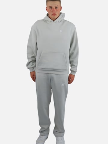 HEFTYKA Loose fit Workout Pants 'OPEN' in Grey: front