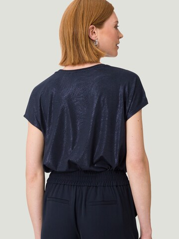 zero T-Shirt mit Alloverdruck in Blau