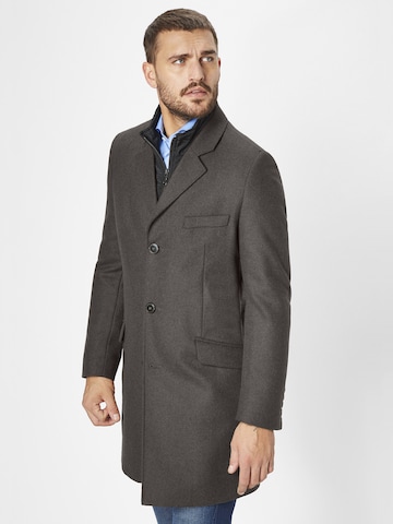 S4 Jackets Between-Seasons Coat in Grey: front
