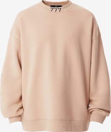 Sweat-shirt MARTIN VALEN en beige : devant