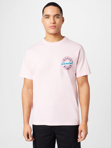 T-Shirt ELEMENT en rose : devant