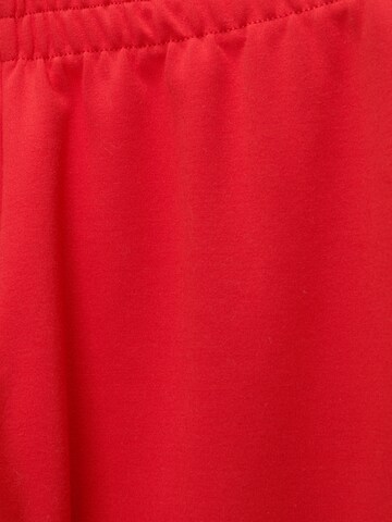 Pull&Bear Wide leg Broek in Rood