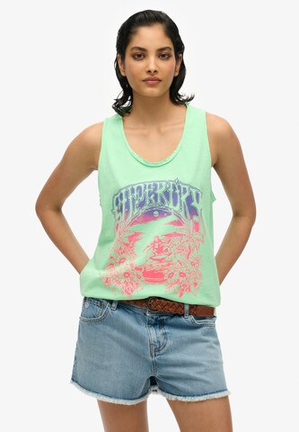 Haut Superdry en vert : devant