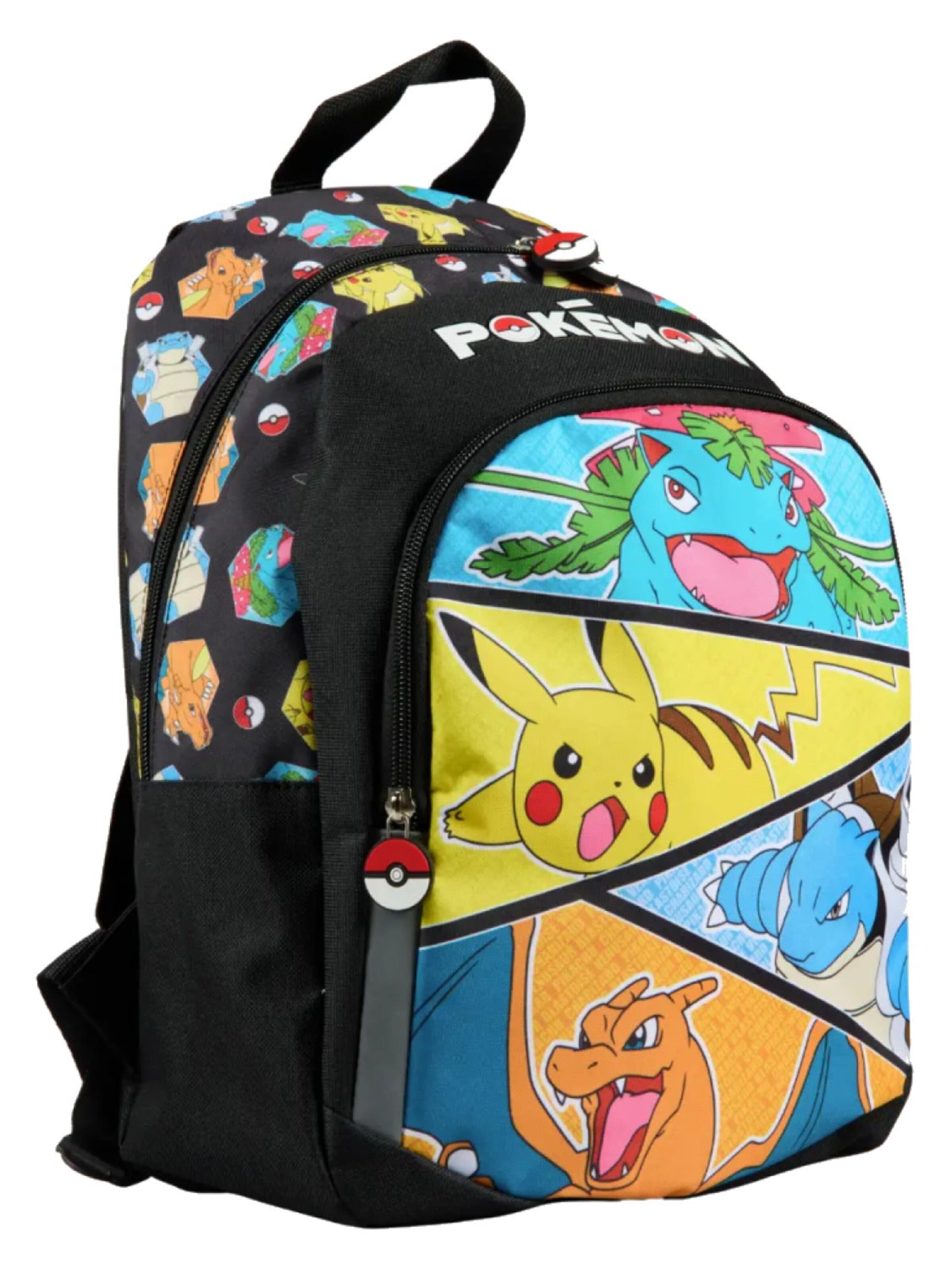 Pokémon Backpack in Black: front