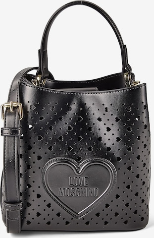 Borsa a spalla di Love Moschino in nero: frontale