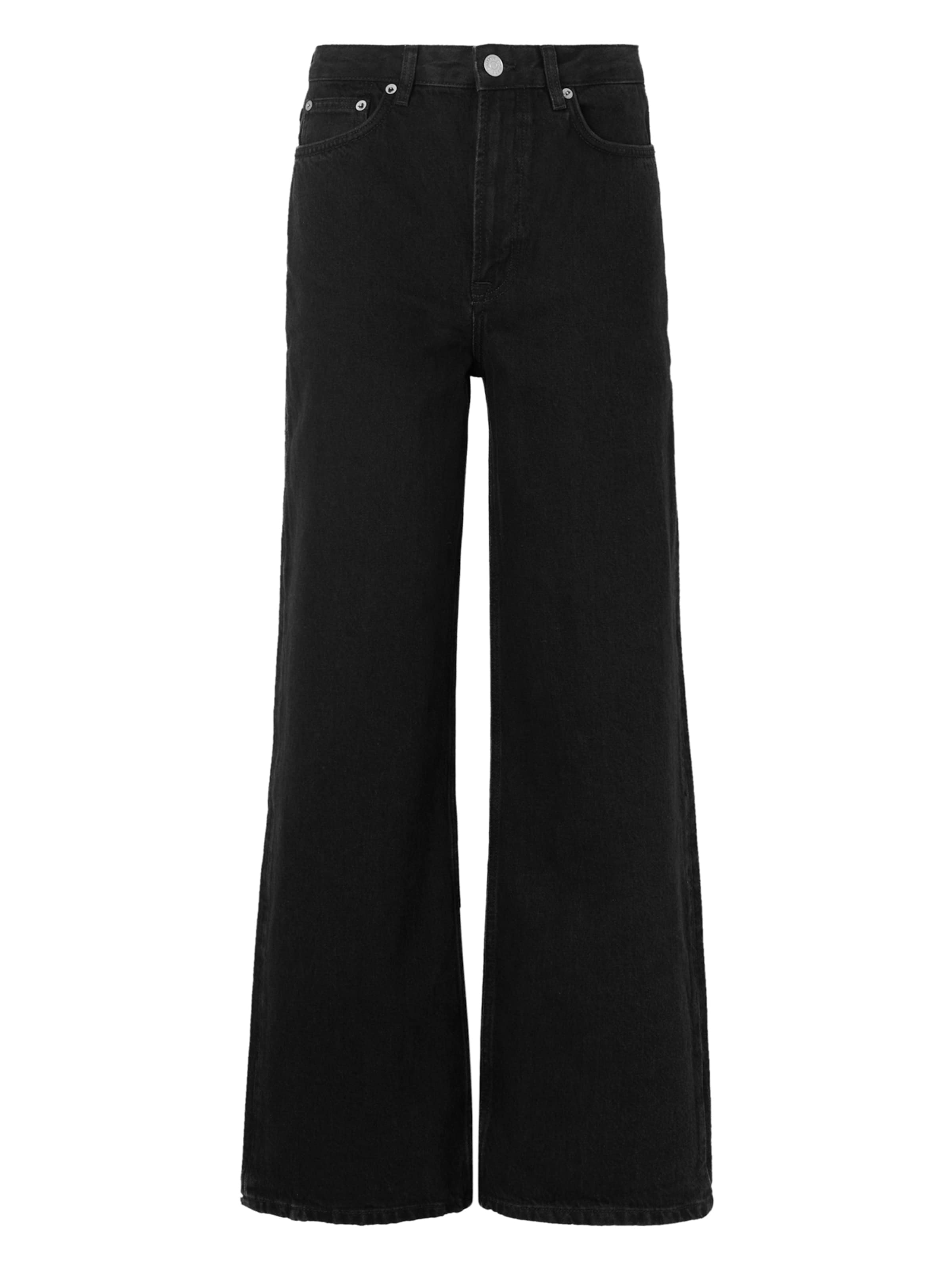 Samsøe Samsøe Wide leg Jeans 'Shelly' in Black: front