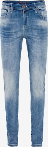 CIPO & BAXX Slimfit Jeans 'Advisor' in Blauw: voorkant