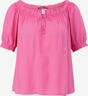 QS Блузка в Ярко-розовый: спереди